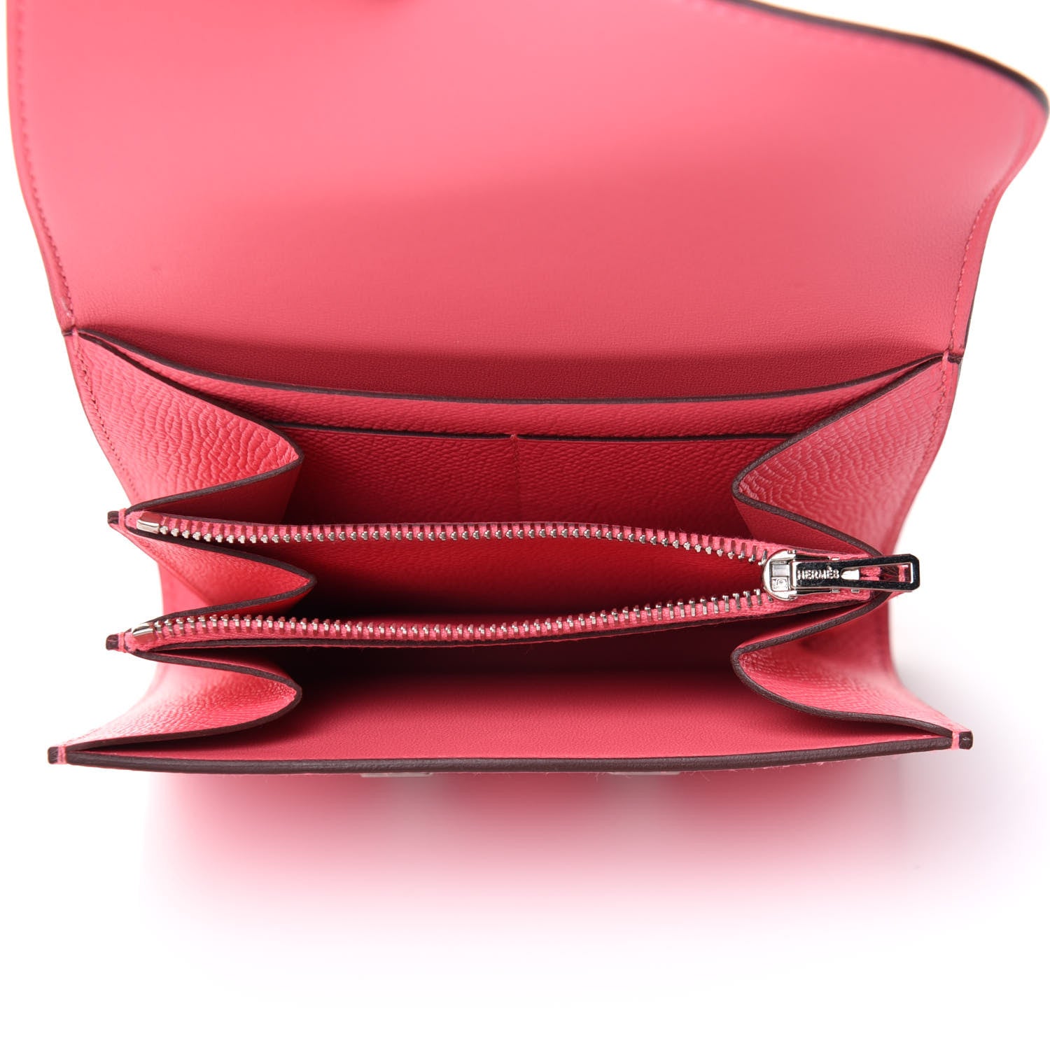 Hermes Epsom Constance Short Wallet Rose Azalee 5 of 7