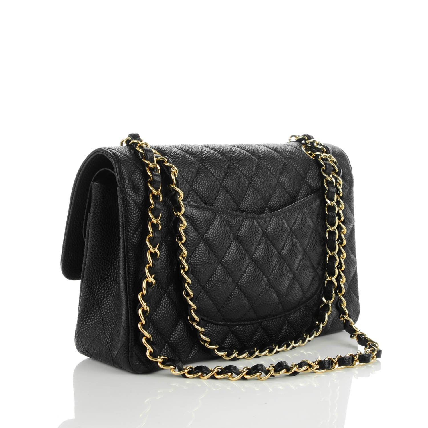 Chanel Caviar Quilted Medium Double Flap Black 3 of 8