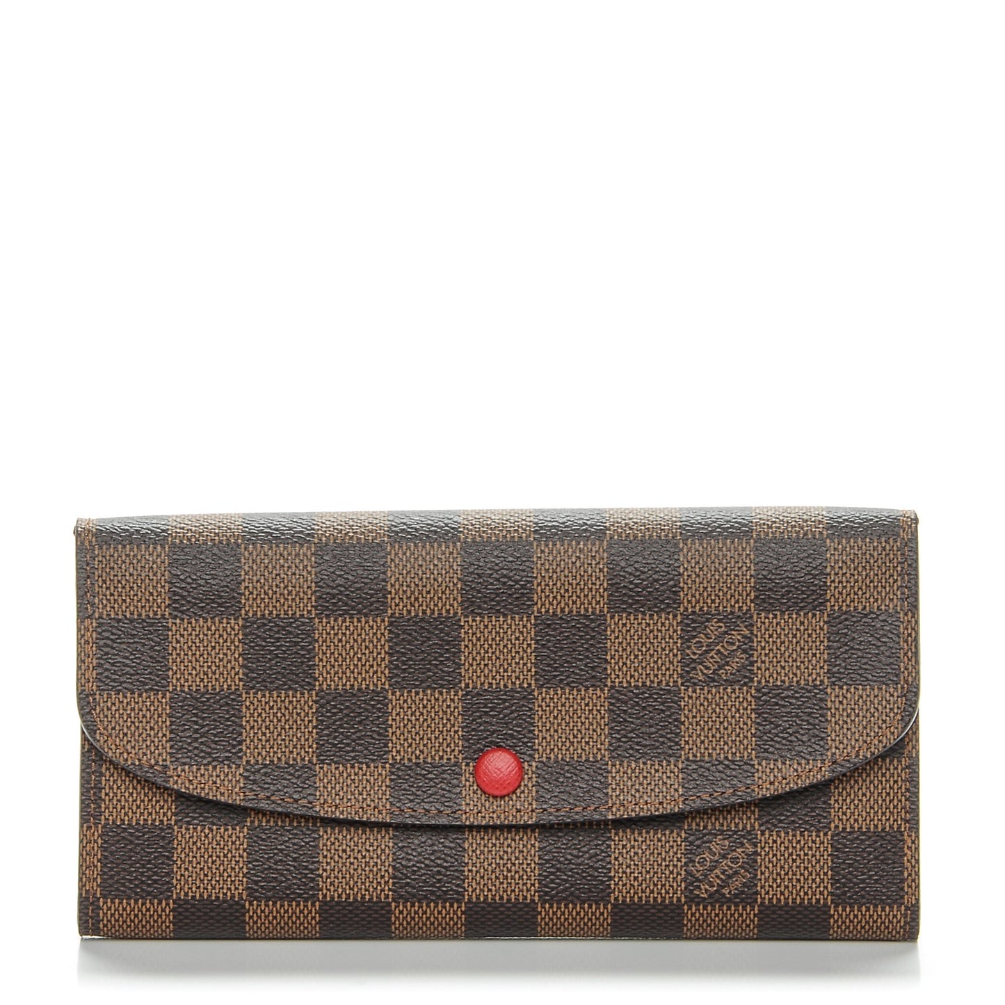 Damier Ebene Emilie Wallet Red
