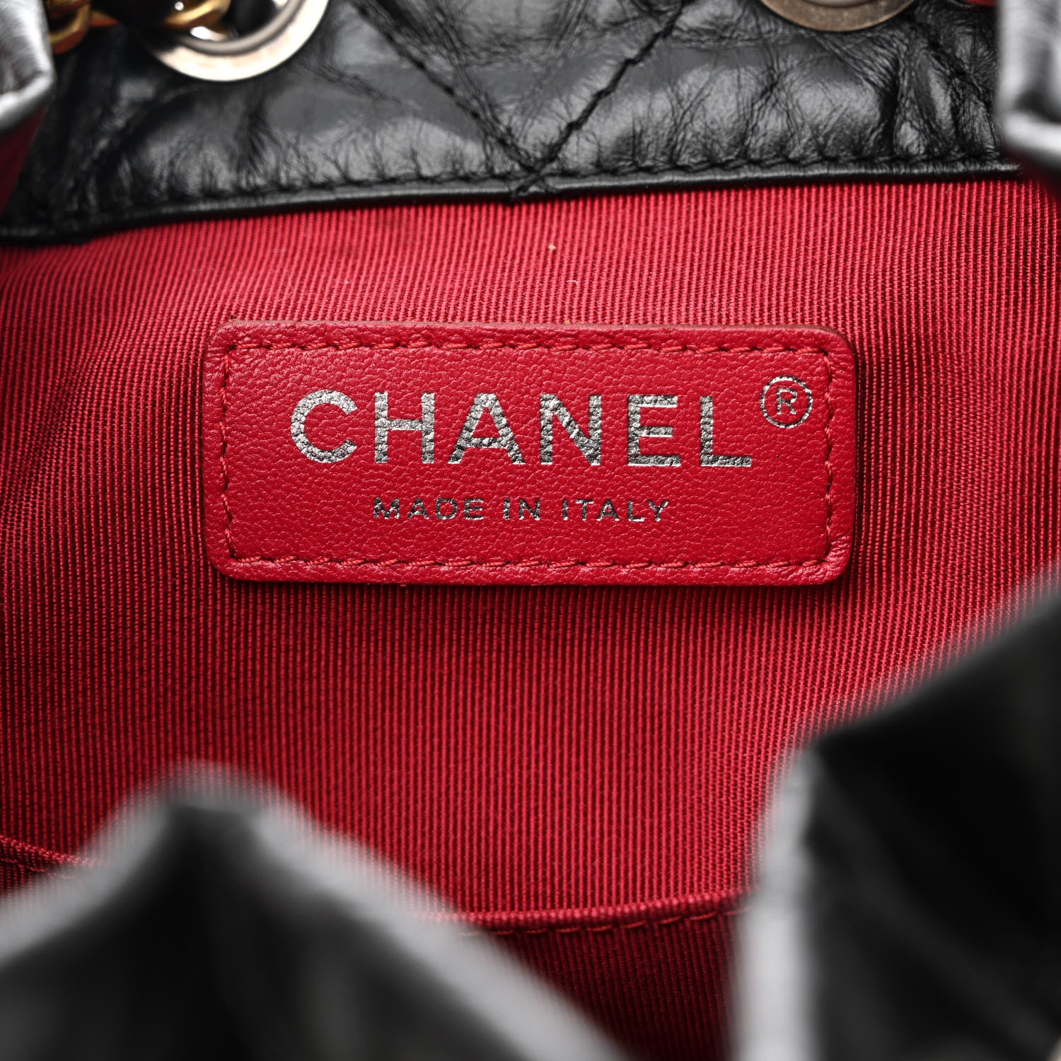 Chanel Aged Calfskin Quilted Small Gabrielle Backpack Black 6 of 11