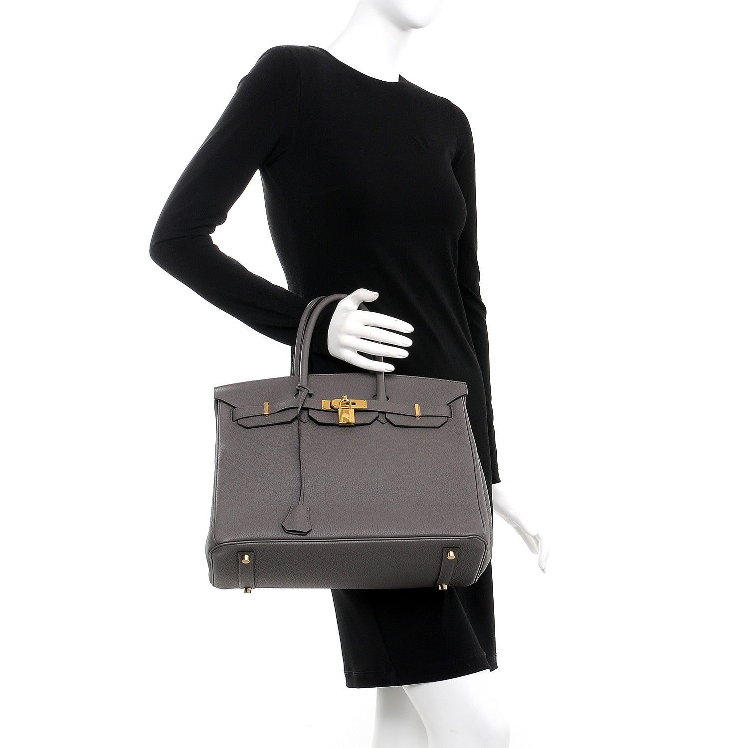 Hermes Togo Birkin 35 Etain 2 of 37