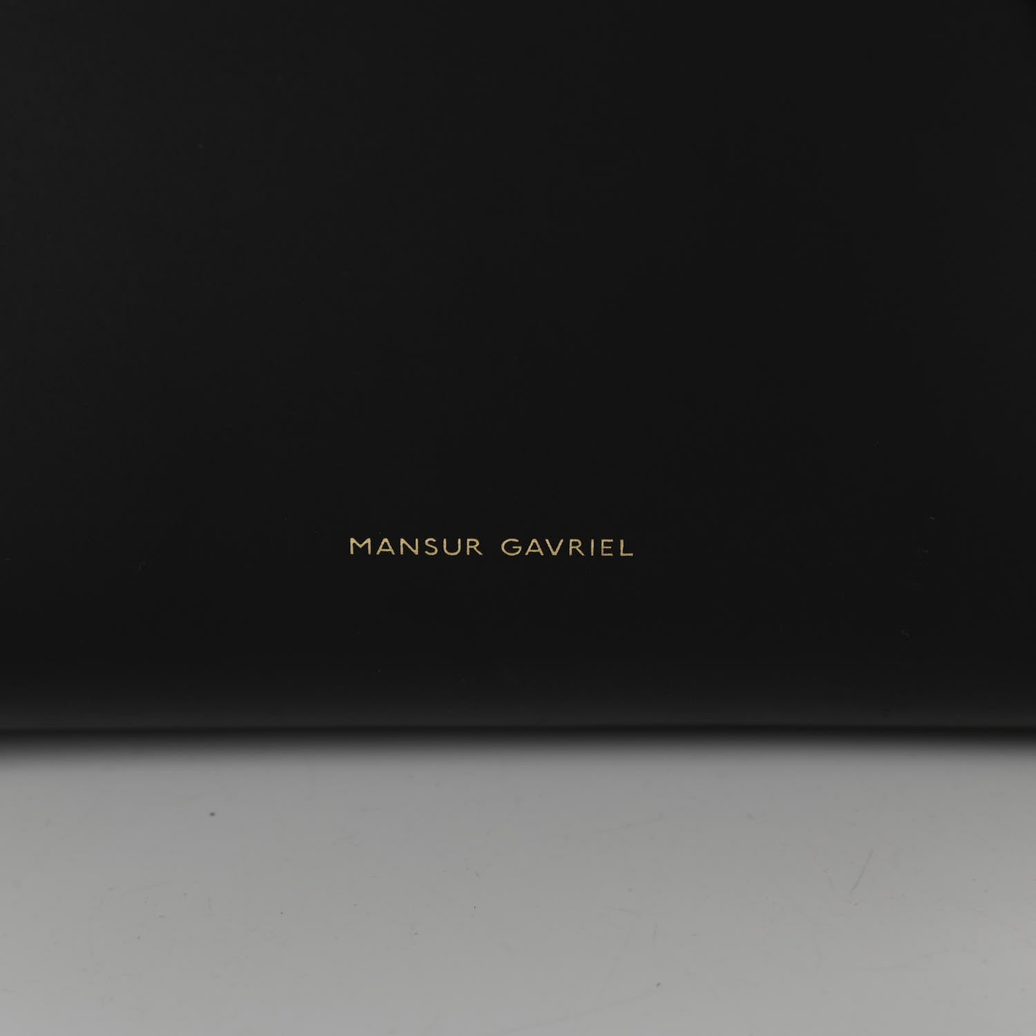 Mansur Gavriel Vegetable Tanned Calfskin Bucket Bag Black Royal 7 of 10