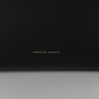 Mansur Gavriel Vegetable Tanned Calfskin Bucket Bag Black Royal 7 of 10