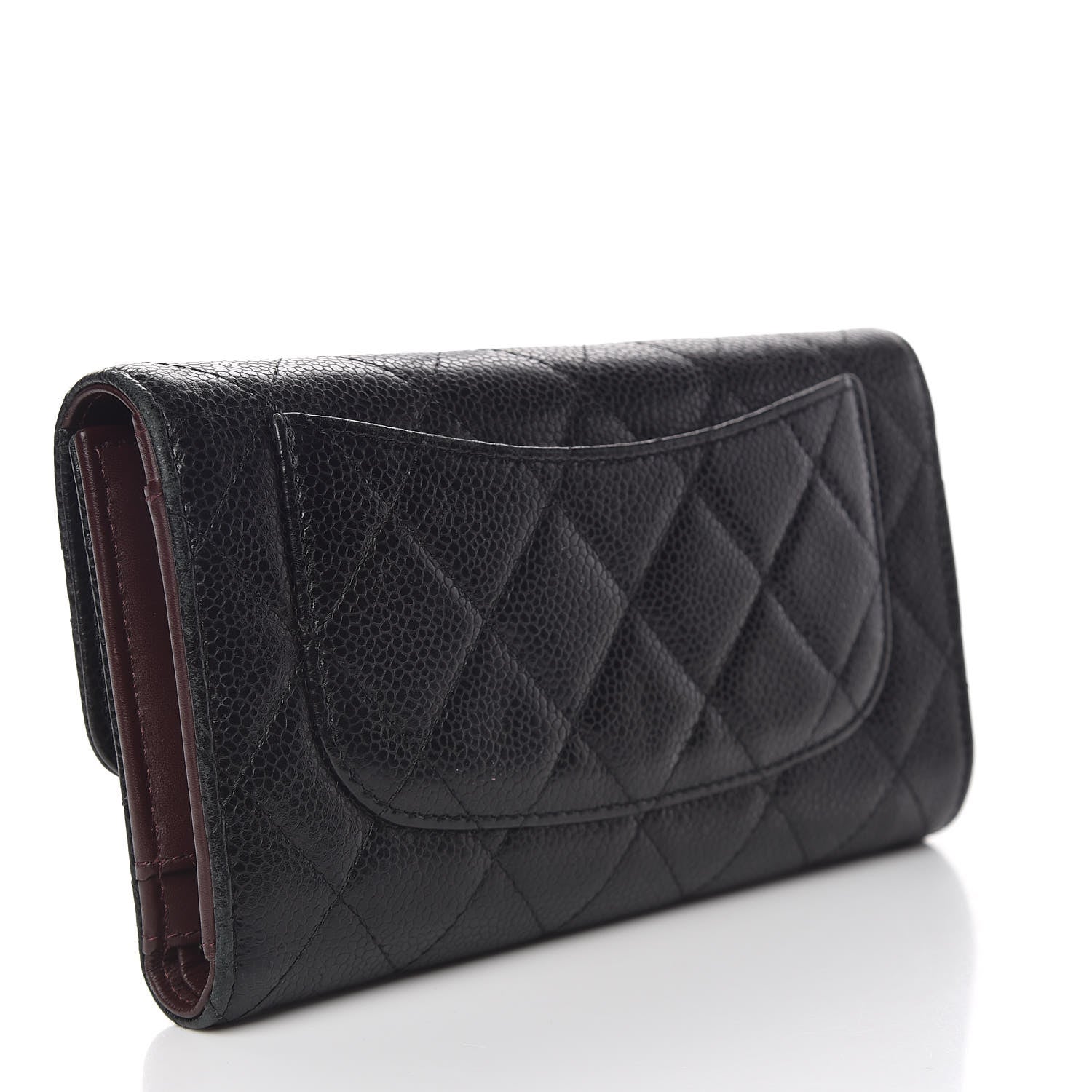 Chanel Caviar Quilted Large Flap Wallet Black 3 of 13