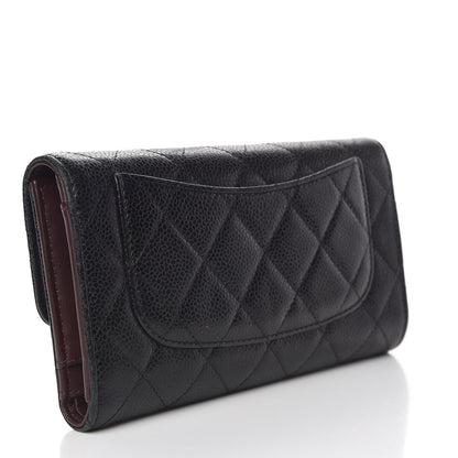 Chanel Caviar Quilted Large Flap Wallet Black 3 of 13