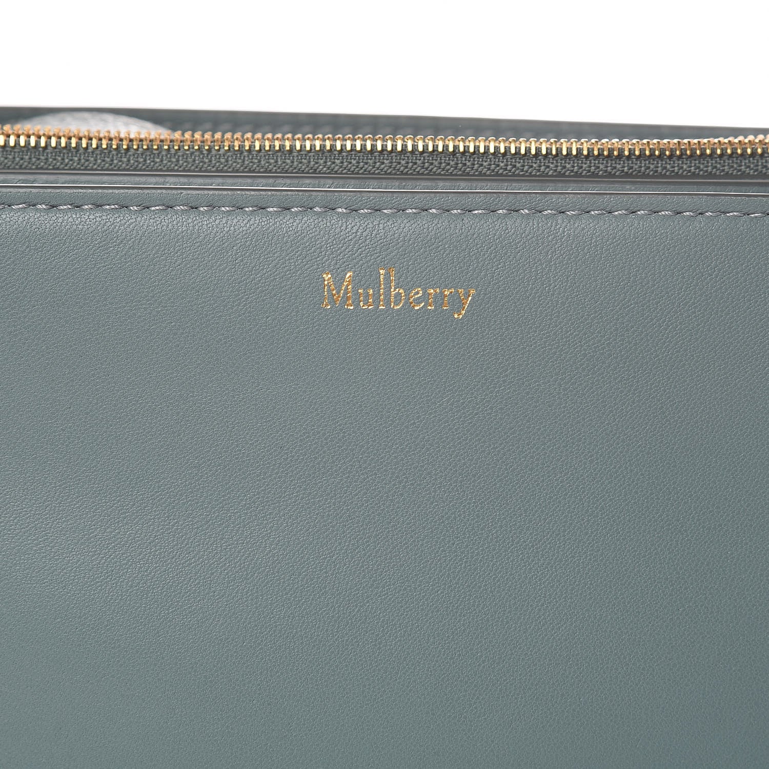 Mulberry Cross Grain Calfskin Clifton Flap Antique Blue 6 of 12