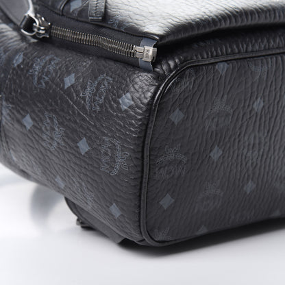 MCM Visetos Studded Small Dual Stark Backpack Black 8 of 19