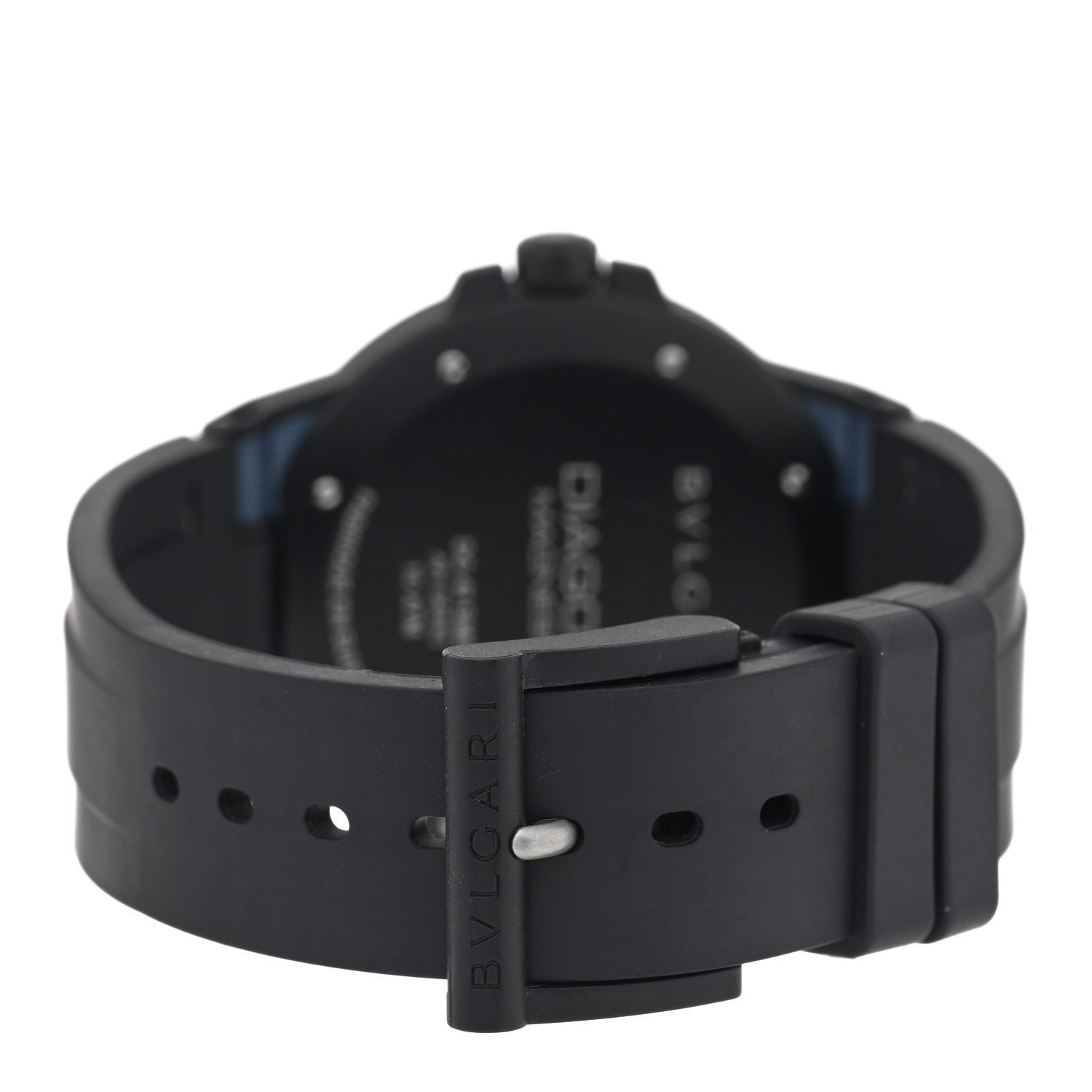 Bulgari Ceramic Rubber 41mm Diagono Magnesium Automatic Watch Grey 3 of 4