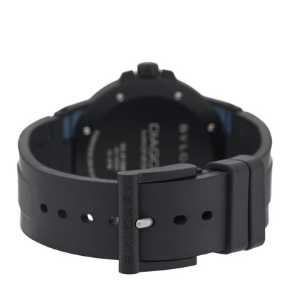 Bulgari Ceramic Rubber 41mm Diagono Magnesium Automatic Watch Grey 3 of 4