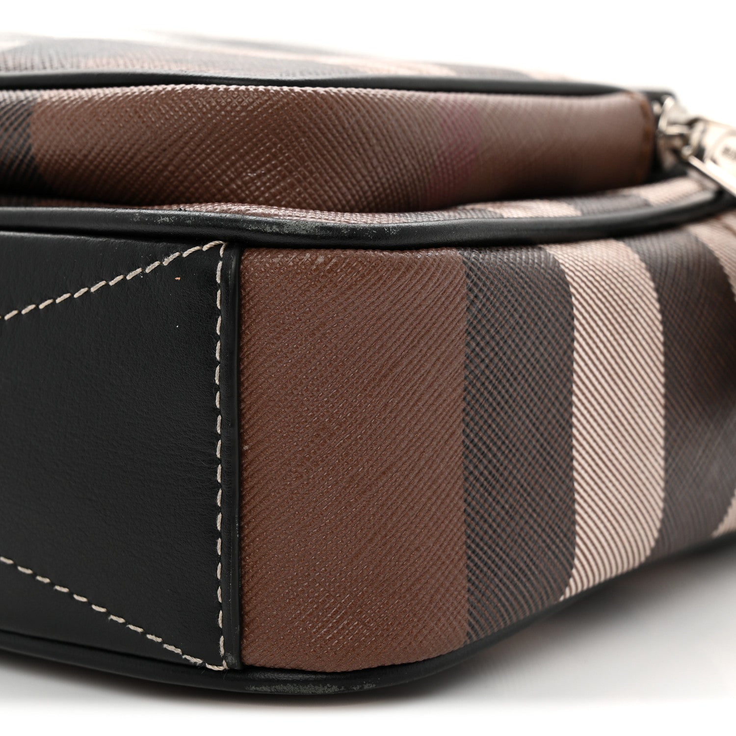 Burberry Canvas Check Paddy Messenger  Birch Brown 10 of 10