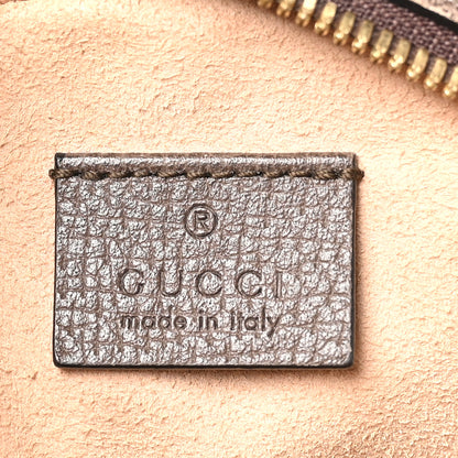 Gucci GG Supreme Monogram Web Mini Ophidia Round Shoulder Bag Brown 6 of 10