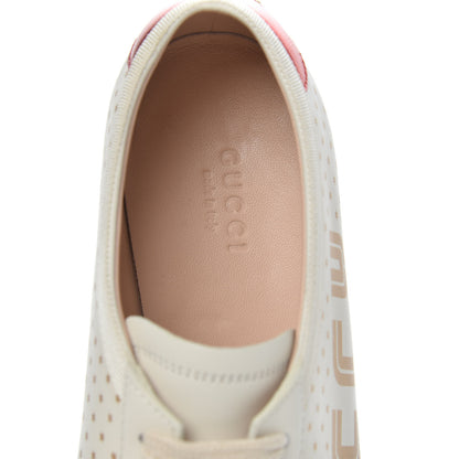 Gucci X SEGA Calfskin GUCCY Stars Womens Falacer Sneakers 36 White 6 of 9