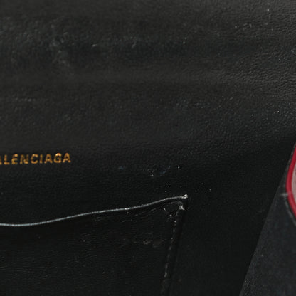 Balenciaga Box Calfskin XS Sharp Top Handle Bag Burgundy 11 of 29
