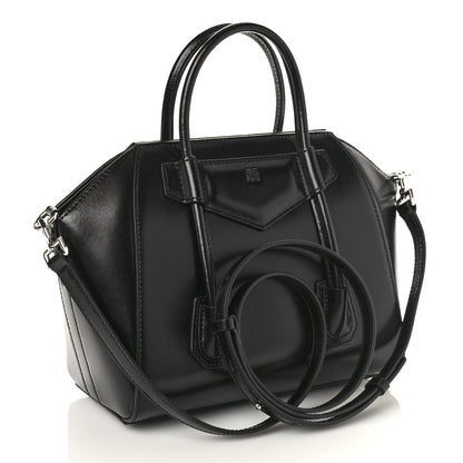 Givenchy Box Calfskin Mini Lock Antigona Shoulder Bag Black 3 of 9