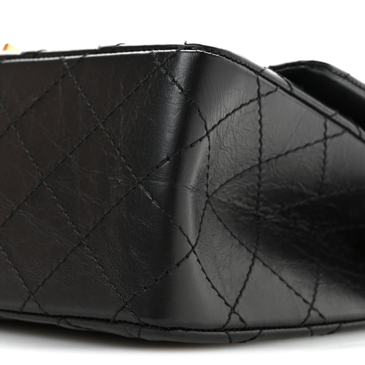Aged Calfskin Quilted 2.55 Reissue 226 Flap Black