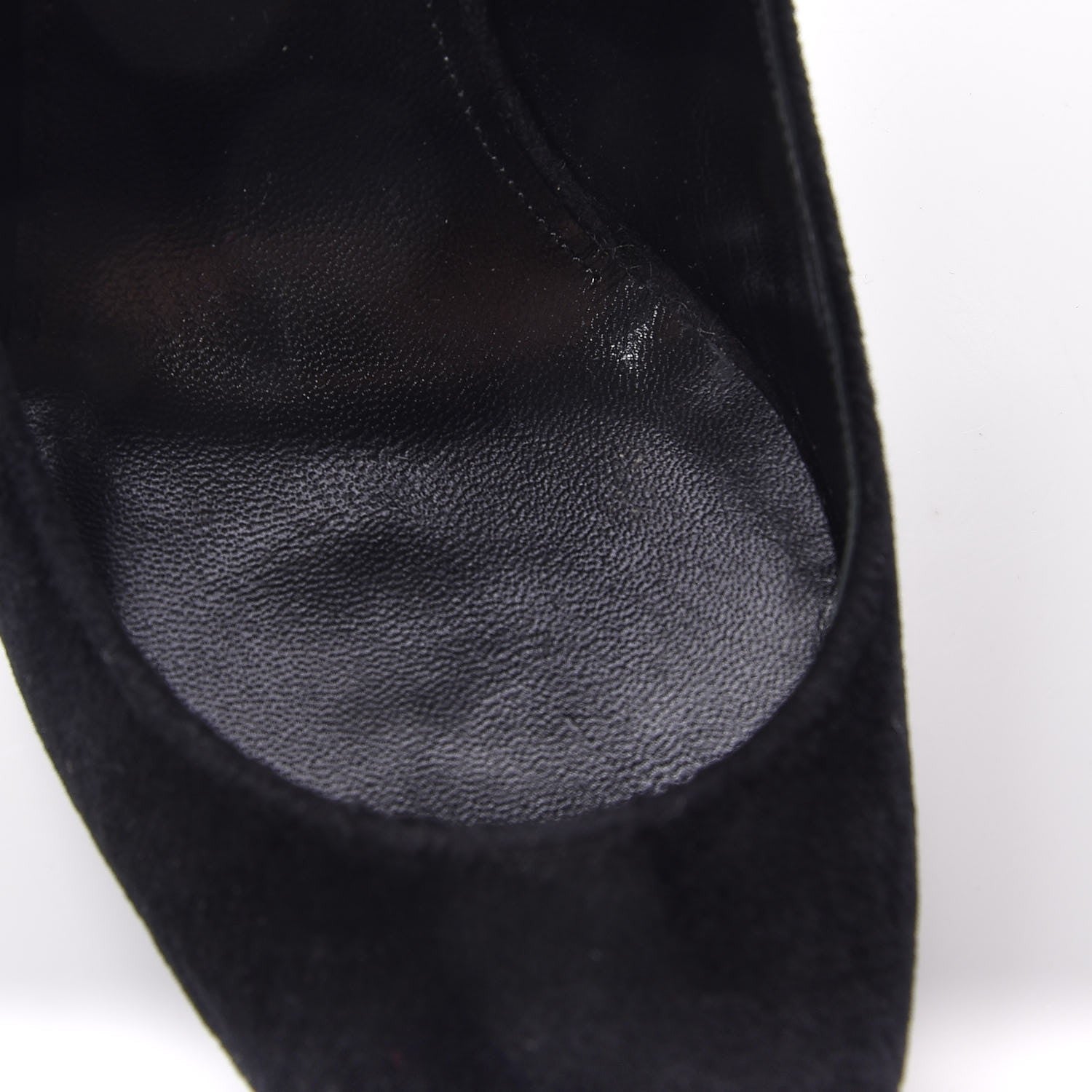 Saint Laurent Velvet Anja 105 Pumps 37 Black 10 of 10