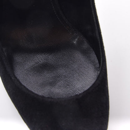 Saint Laurent Velvet Anja 105 Pumps 37 Black 10 of 10