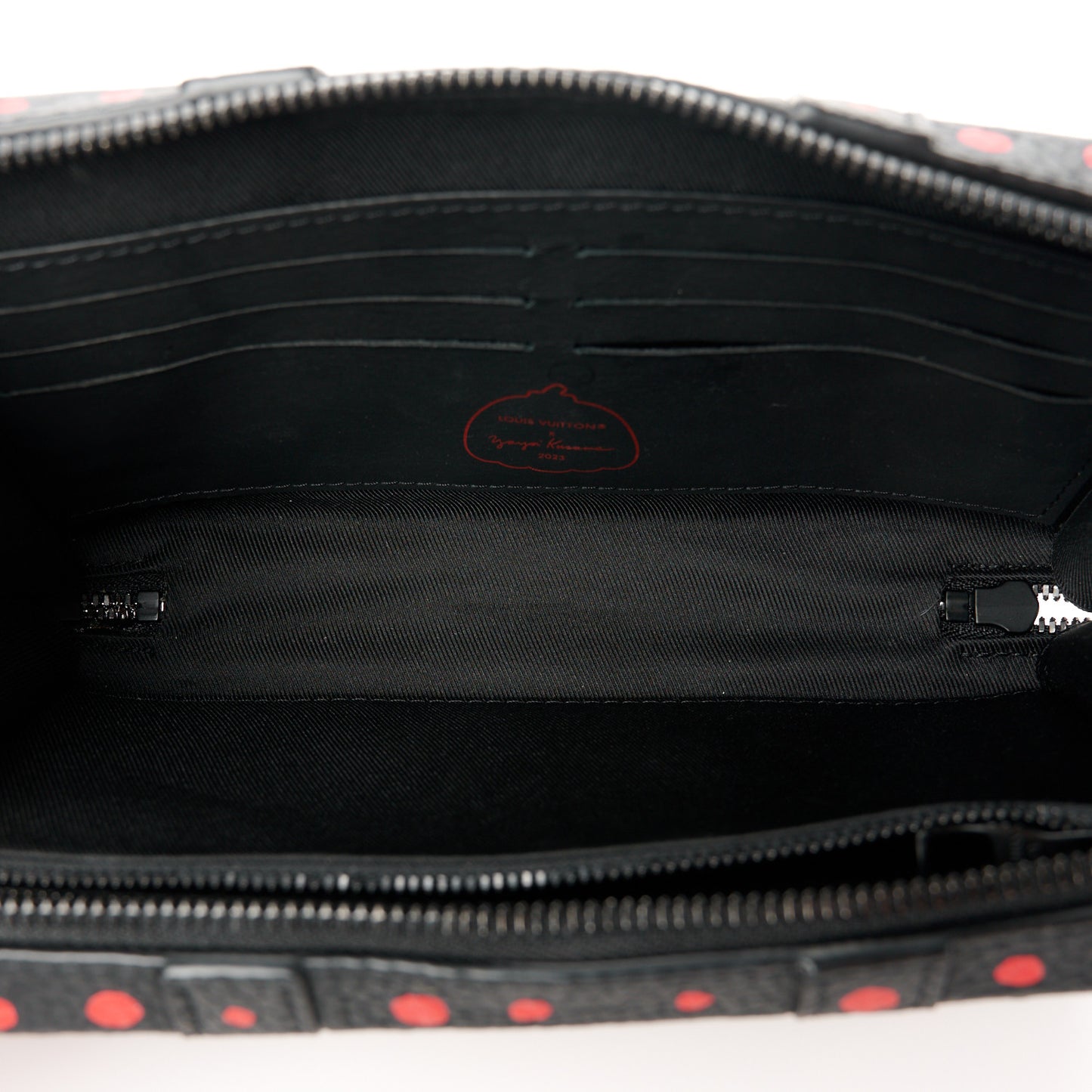 LV X YK Taurillon Monogram Soft Trunk Wallet Black Red