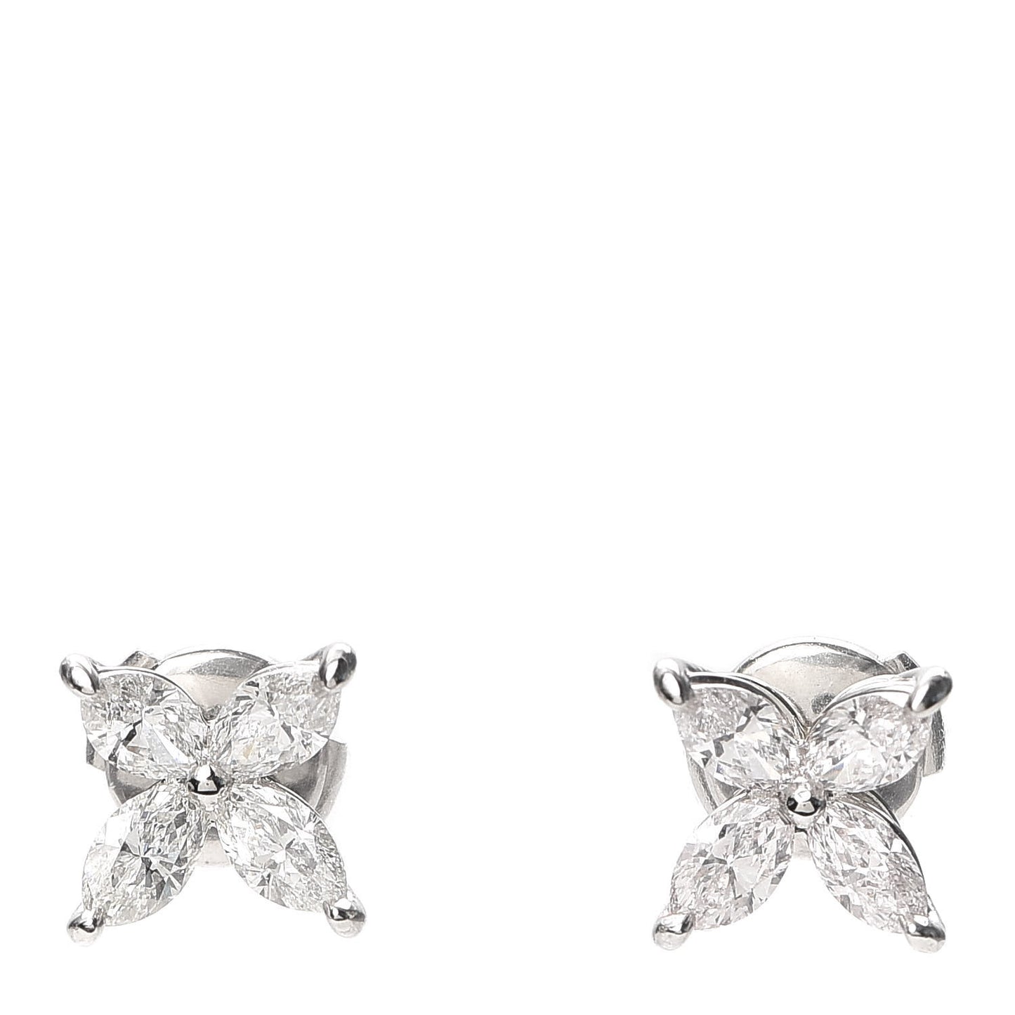 Platinum Diamond Large Victoria Earrings