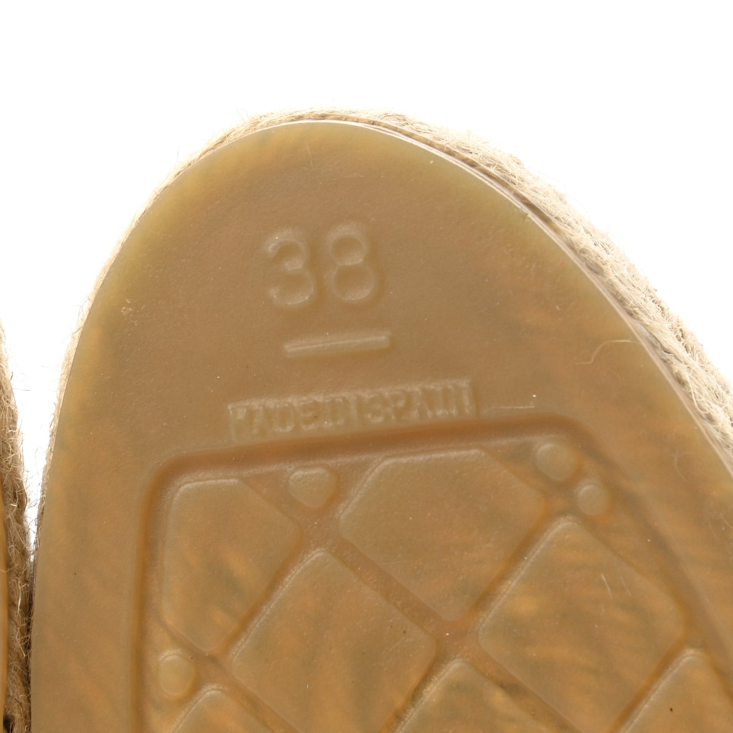 Laminated Goatskin CC Espadrilles 38 Silver