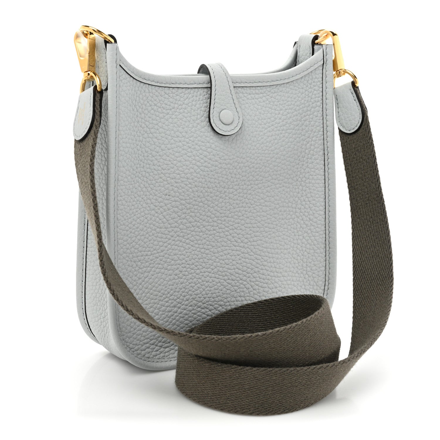 Hermes Taurillon Clemence Amazone Evelyne TPM Bleu Pale Etain 3 of 10