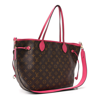 Louis Vuitton Monogram Inside Out Neverfull Bandouliere MM Rose Pondichery 2 of 9