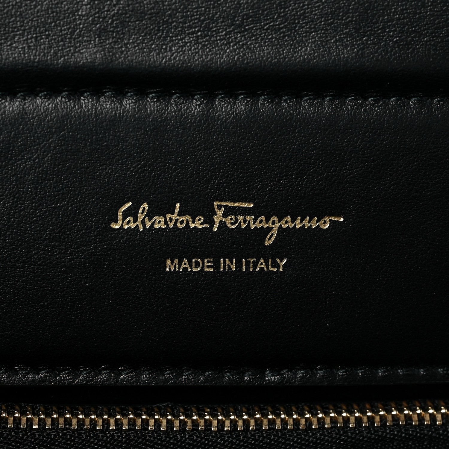 Salvatore Ferragamo Canvas Calfskin Gancini Shoulder Bag Black 5 of 6