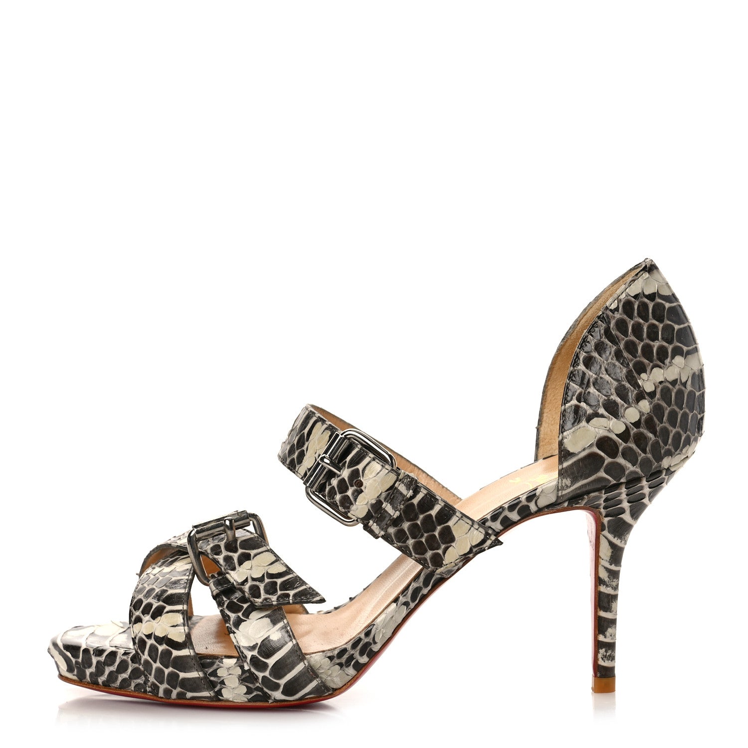 Christian Louboutin Snakeskin Atlanta 85 Sandals 36 1 of 9