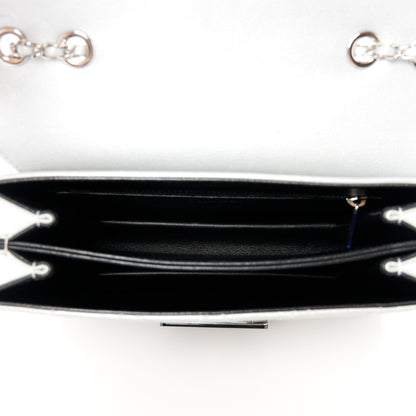 Chanel Metallic Sheepskin Quilted Beauty Lock Flap Silver 5 of 11
