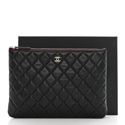 Chanel Caviar Quilted Medium Cosmetic Case Black 8 of 8