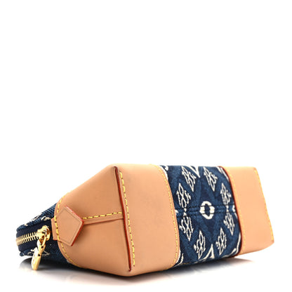 Louis Vuitton Jacquard Since 1854 Cosmetic Pouch PM Blue 4 of 7