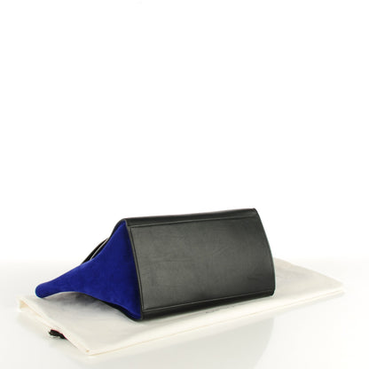Celine Smooth Calfskin Suede Medium Tri-Color Trapeze Indigo 4 of 7
