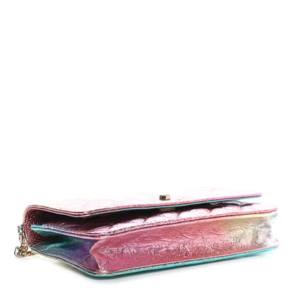 Chanel Metallic Goatskin Quilted 2.55 Reissue Wallet on Chain WOC Multicolor 4 of 9