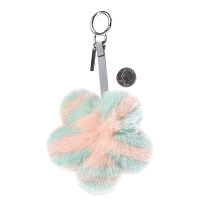 Fendi Mink Fur Vitello Dolce Pequin Flowerland Bag Charm Nausica Medea 2 of 5