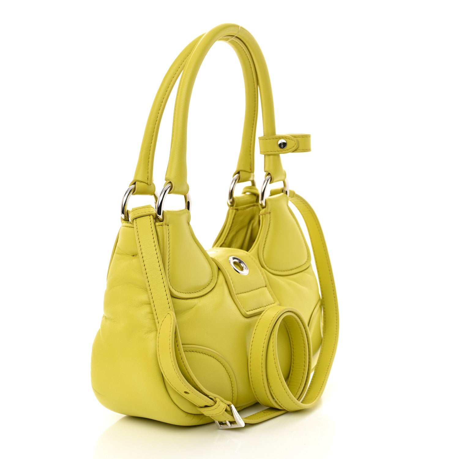 Prada Nappa Soft Padded Re-Edition 2002 Moon Bag Cedro 3 of 10