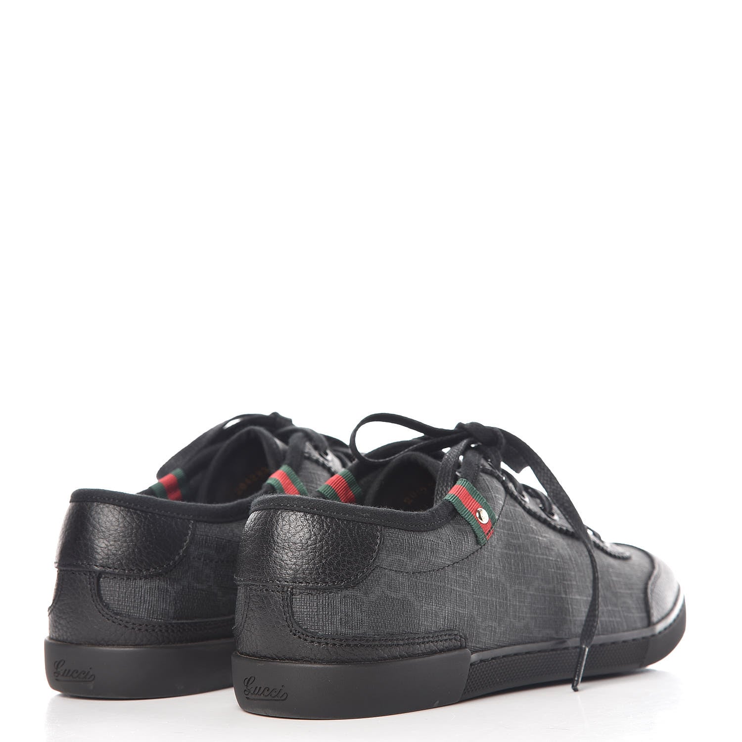 Gucci GG Supreme Monogram Womens Sneakers 36.5 Black 4 of 11