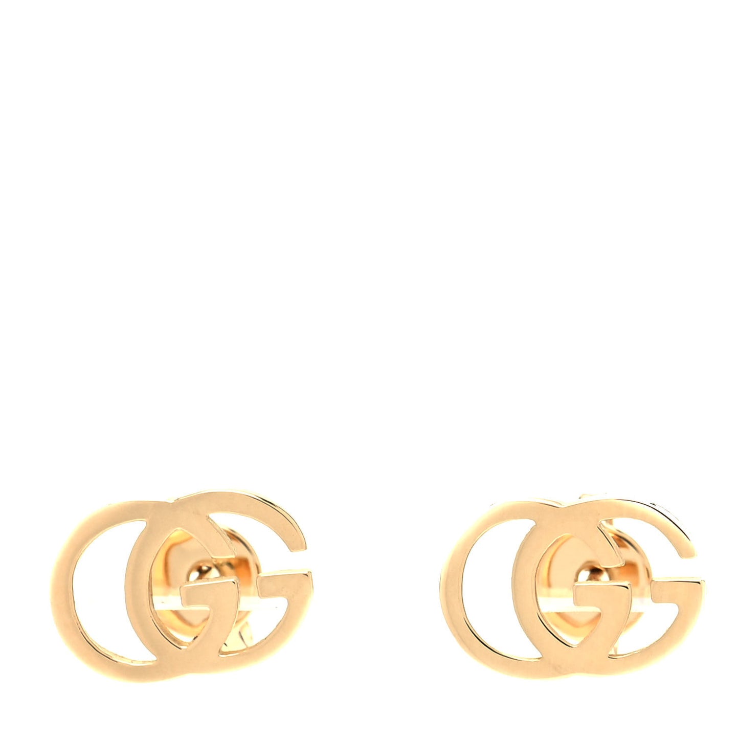 18K Yellow Gold GG Tissue Stud Earrings