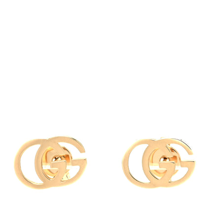 Gucci 18K Yellow Gold GG Tissue Stud Earrings 1 of 6