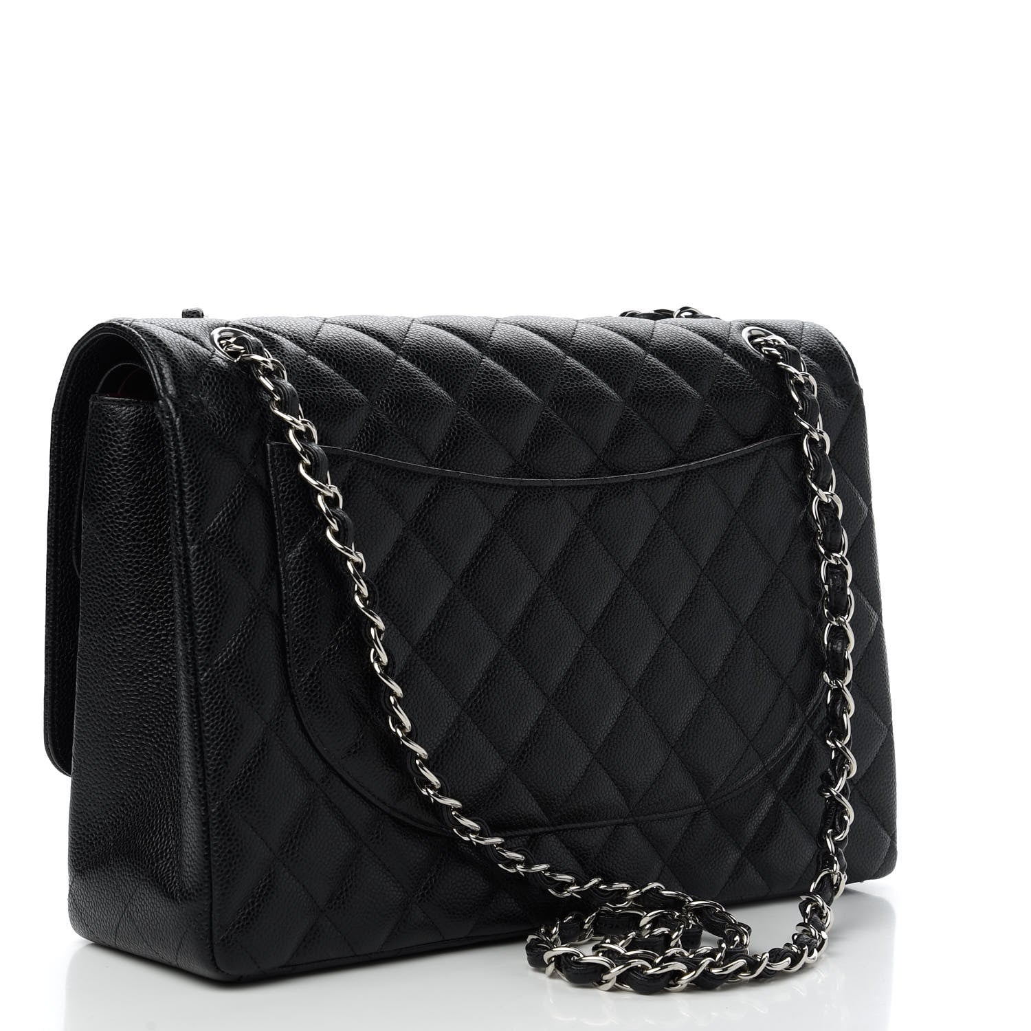 Chanel Caviar Quilted Maxi Double Flap Black 3 of 10