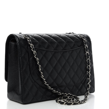 Chanel Caviar Quilted Maxi Double Flap Black 3 of 10