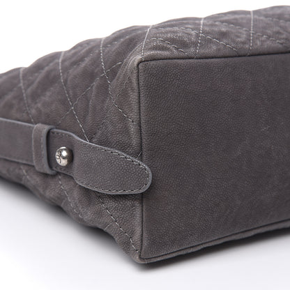 Chanel Iridescent Caviar Quilted Boy Handle Hobo Dark Grey 8 of 13