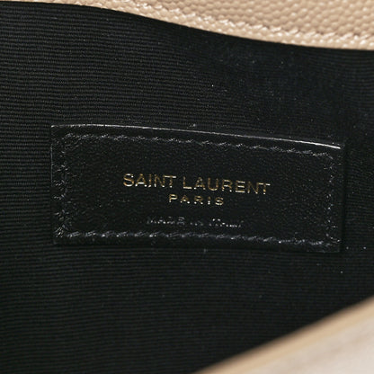 Saint Laurent Grain De Poudre Uptown Pouch Dark Beige 6 of 7