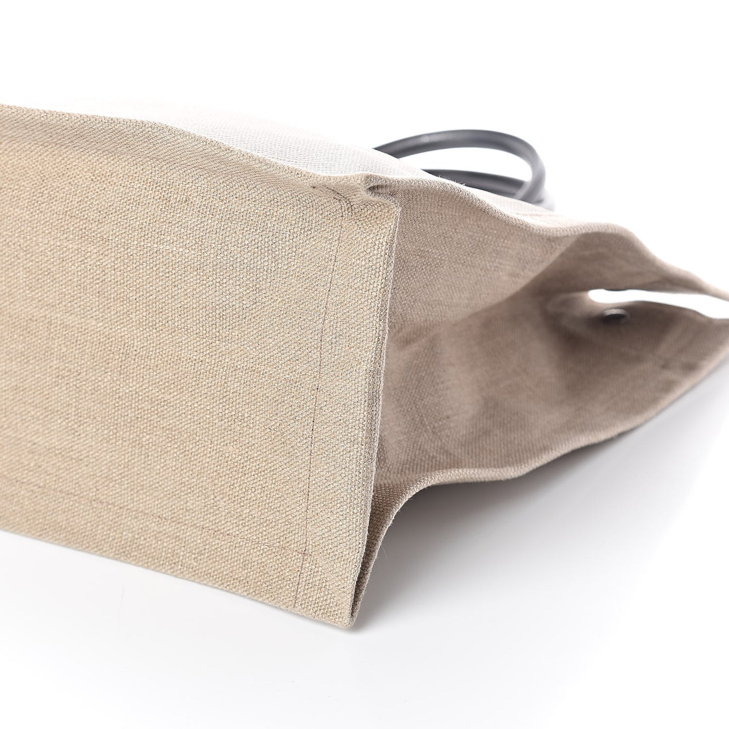 Linen Calfskin Rive Gauche Tote Optic White