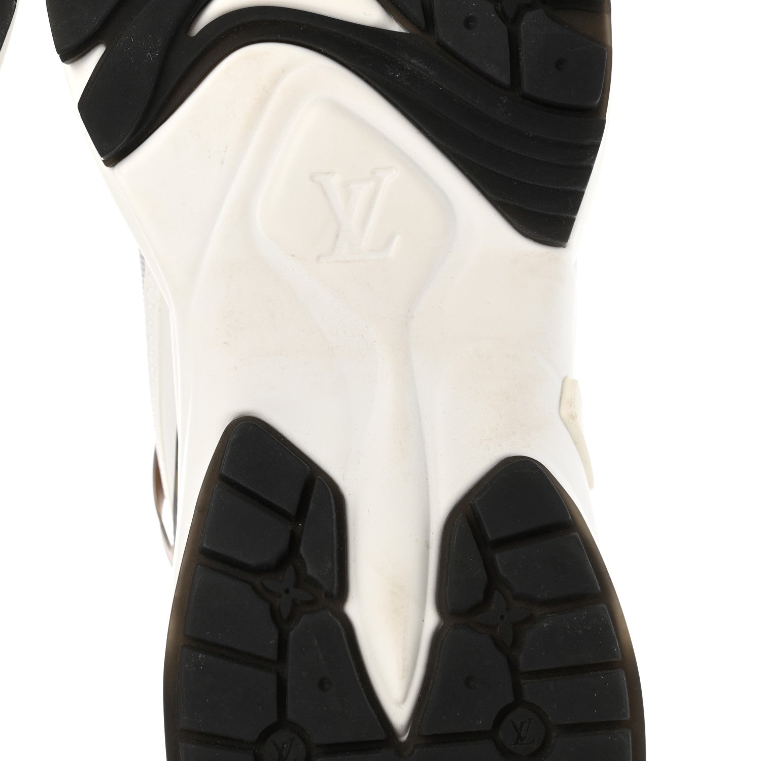 Louis Vuitton Monogram Calfskin Run 55 Sneakers 36.5 White 9 of 11