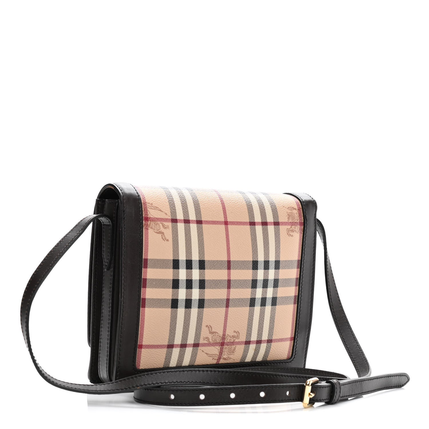 Burberry Haymarket Check Paisley Crossbody Brown 3 of 12