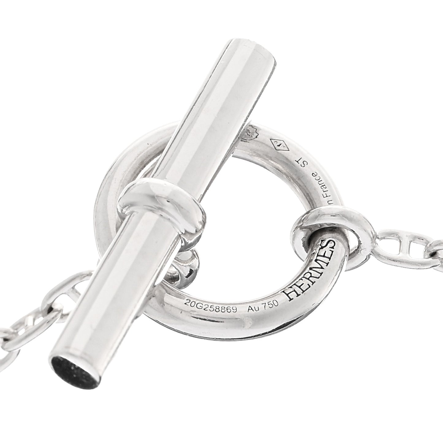 18K White Gold Diamond New Farandole Pendant Necklace