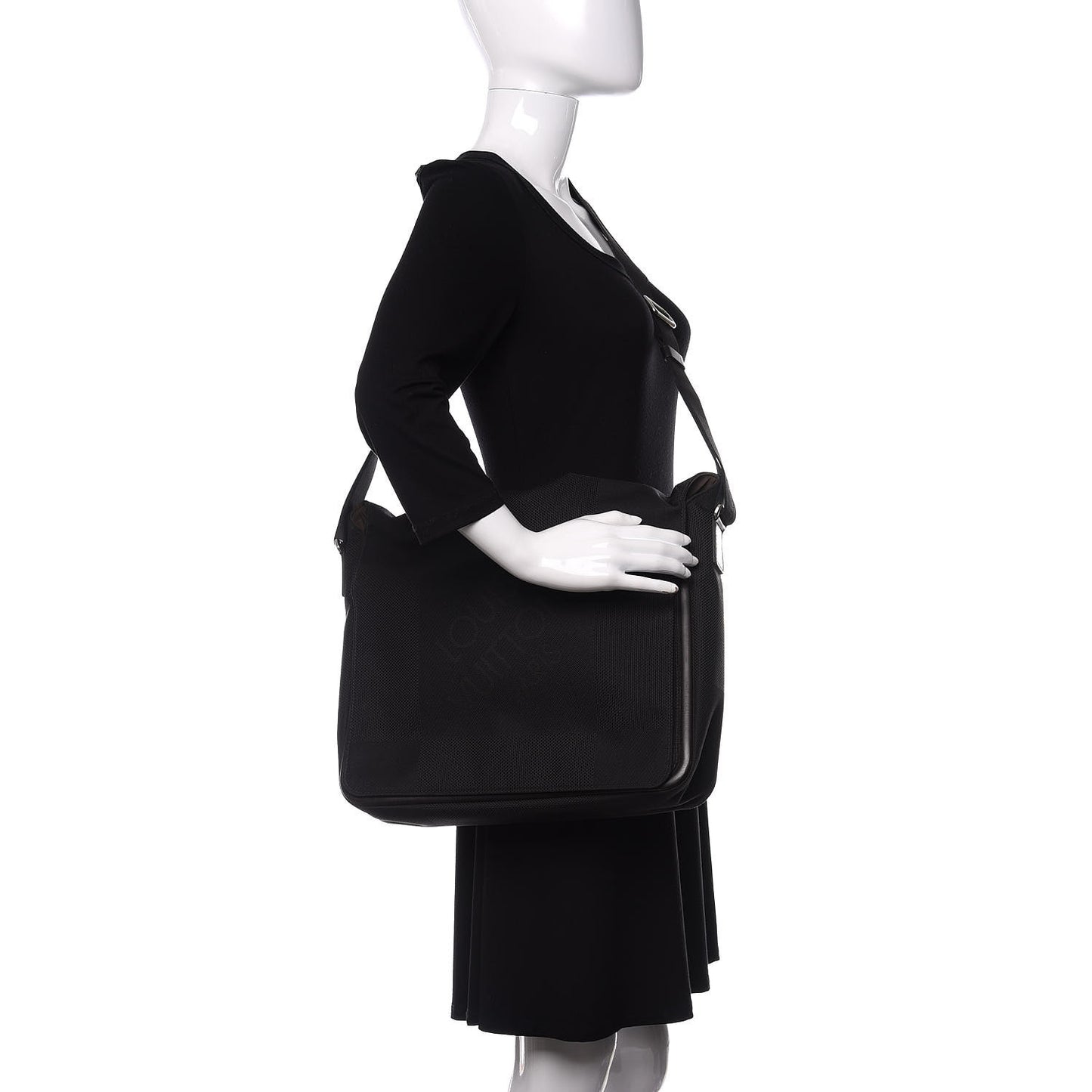 Damier Geant Messenger Bag Black