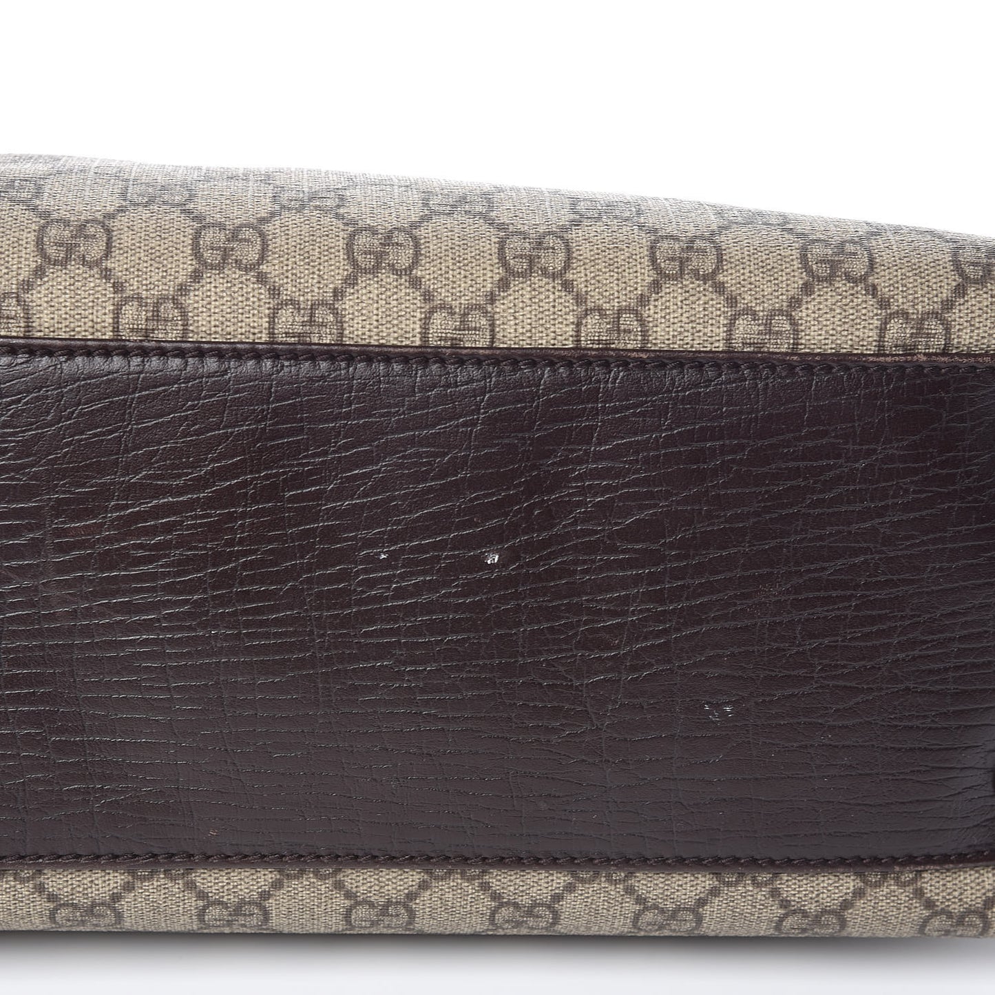 GG Plus Monogram Small Vertical Tote Dark Brown