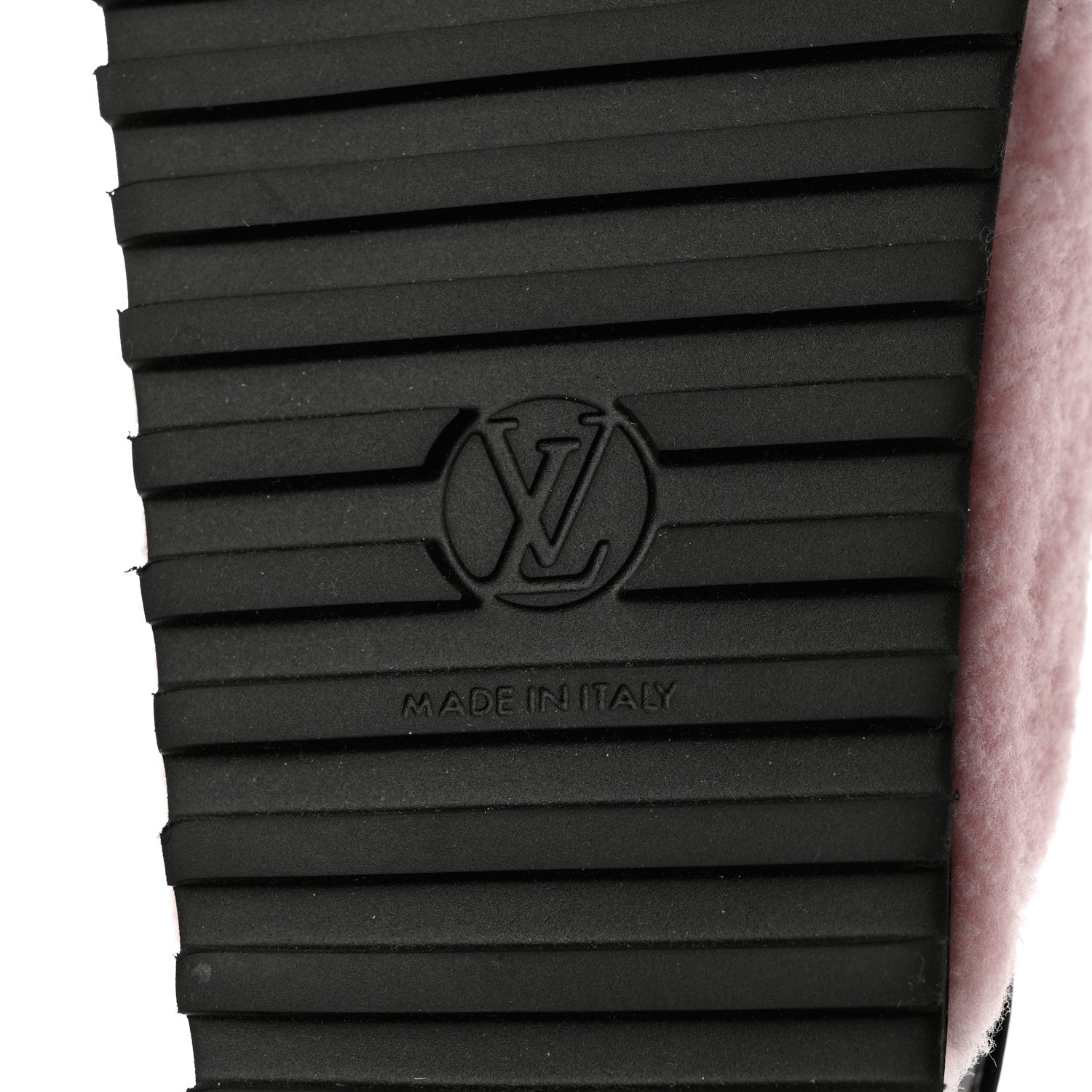 Louis Vuitton Shearling Calfskin Paseo Flat Comfort Sandal 39 Pink 8 of 9