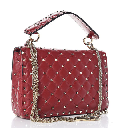 Valentino Garavani Nappa Medium Rockstud Spike Shoulder Bag Rosso Valentino 3 of 9